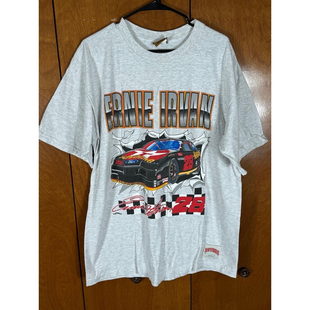 Vintage Nascar Racing Shirt Men's XL Havoline Texaco Ernie Irvan 28 Y2K USA